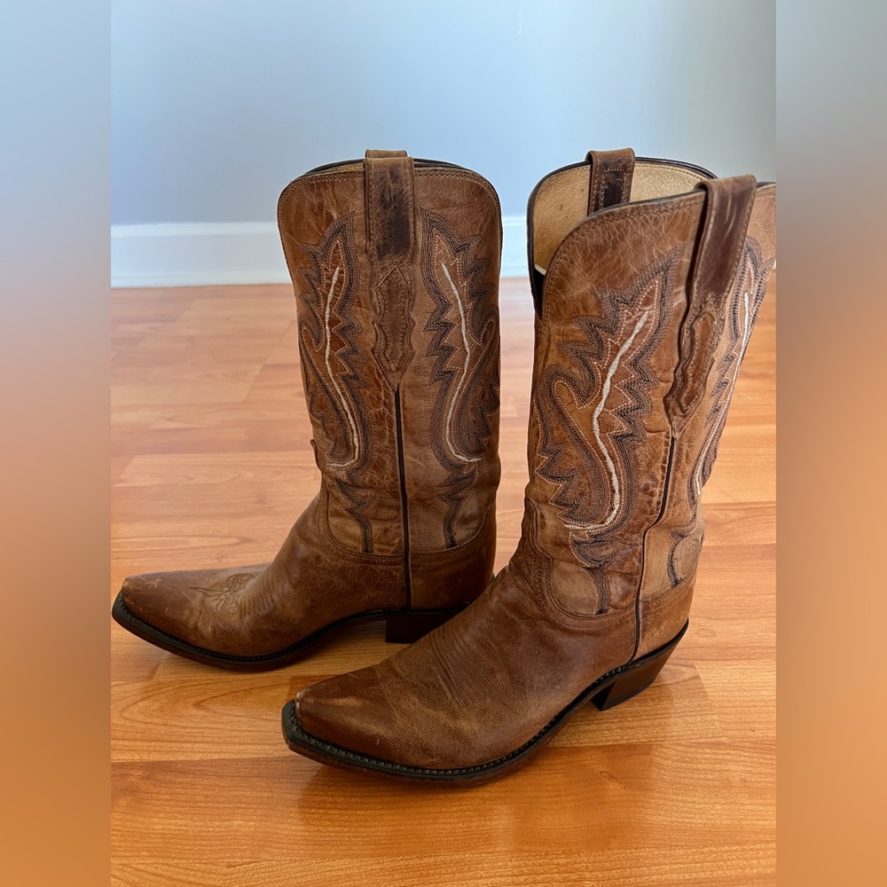 Lucchese Brown Western Boots